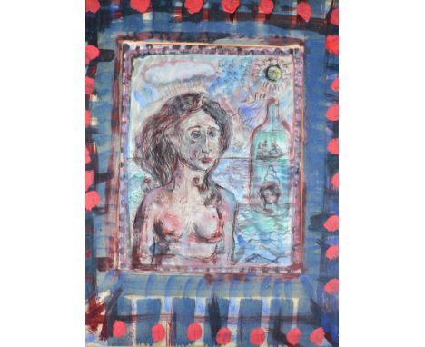 Paul Furneaux RSA (b.1962) Scottish ''Dreams From the Past'' Signed and dated (19)87, mixed media, 55cm by 40cm