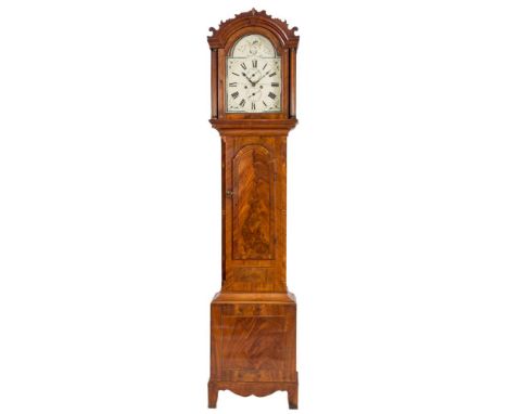 D. Angelo &amp; Cadenazzi, Winchester, a mahogany longcase clock: the eight-day duration movement striking the hours on a bel