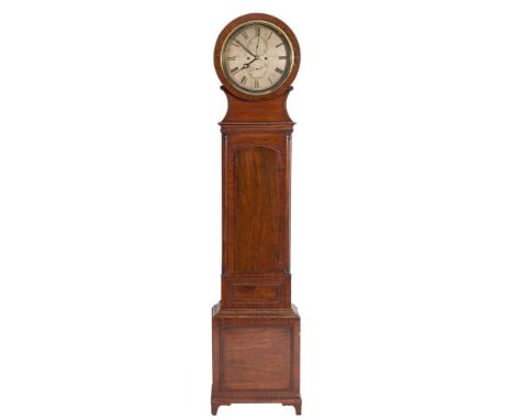 James Ritchie, Edinburgh, a mahogany longcase clock: the eight-day duration movement striking the hours on a bell and having 