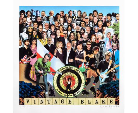 Sir Peter Blake CBE, RDI, RA (British, b.1932), Vintage Blake limited edition silkscreen print with glazes, on wove paper, si
