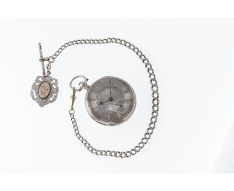 A Victorian silver open face fusee pocket watch, the fusee movement signed 'James Graham Glasgow 8836', case maker James Thic