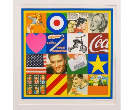 Sir Peter Blake CBE, RDI, RA (British, b.1932), Some of the Sources of Pop Art 3 limited edition silkscreen print with glazes