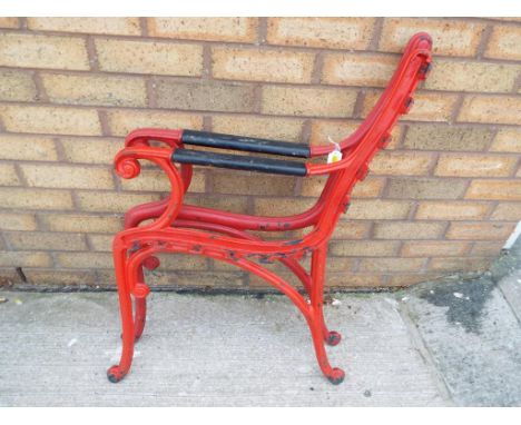 Reclamation - a pair of cast iron bench ends