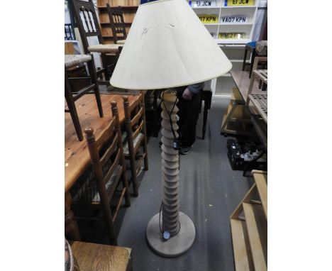Wooden Base Standard Lamp 