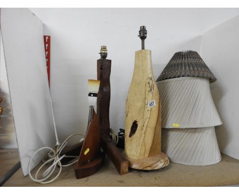 Lampshades and Treen Lamp Bases 