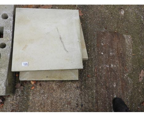 3x Concrete Pillar Tops 