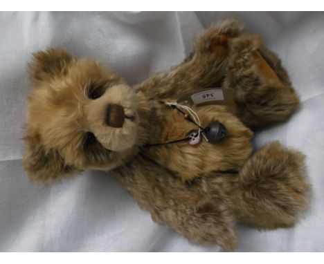 As new light brown Charlie Bear 'Cinders' with bag