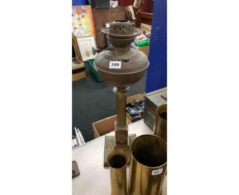 CORINTHIAN PILLAR OIL LAMP