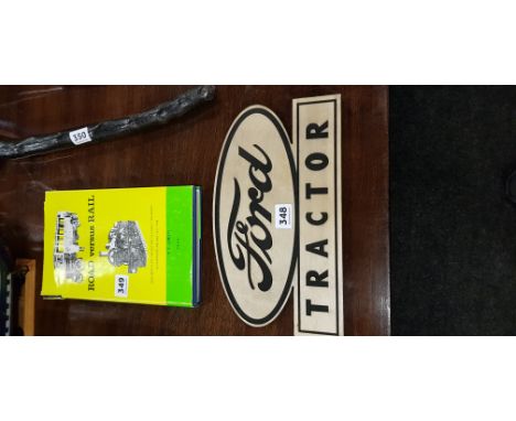 CARVED FORD TRACTOR SIGN 