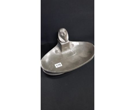 ART NOUVEAU INKWELL (PEWTER)