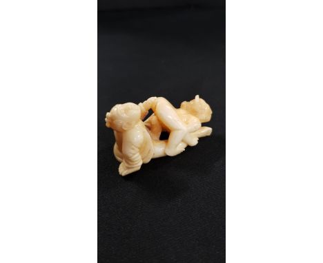 CARVED EROTIC NETSUKE