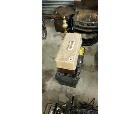 2 OLD TOOL BOXES AND CONTENTS 