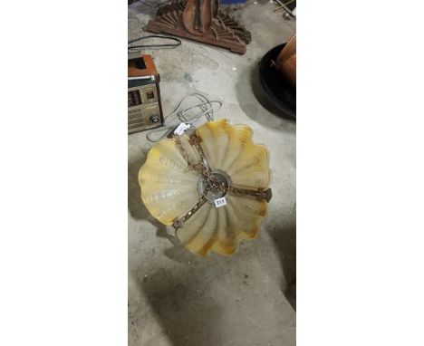 ART DECO GLASS LIGHT SHADE