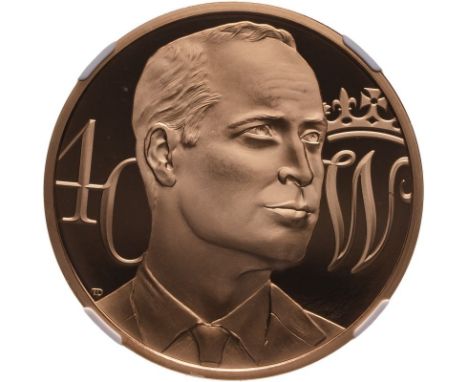 UNITED KINGDOM. Elizabeth II, 1952-2022. Gold 5 pounds, 2022. Royal Mint. Proof. 40th anniversary of birth of Prince William.