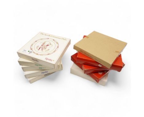 Collection of ten Spode Christmas Plates, 1970-1981 