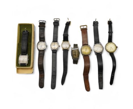 Collection of manual wind wristwatches including Landi, Pinnacle, Elco, Bentima and Rensie (8)Condition Report:All but Elco f