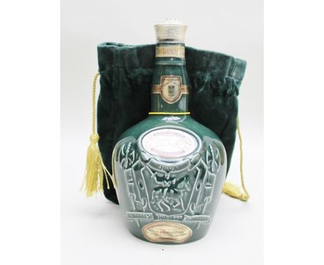ROYAL SALUTE 21 year old blended Scotch Whisky, celebrating the Coronation of HM Queen Elizabeth, 26fl oz ceramic flagon, in 