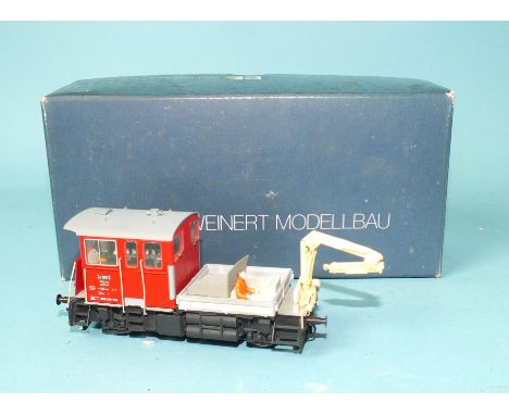 Weinert Modellbau HOm gauge Tm111 tractor locomotive, RN 9518, boxed.
