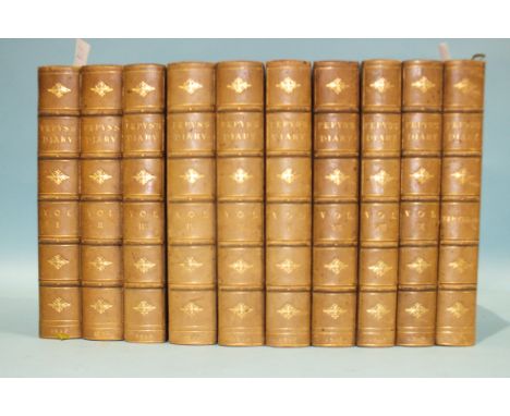 Wheatley (Henry B) (Ed.), The Diary of Samuel Pepys, 10 vols, teg, hf mor gt, 8vo, 1912, (10).