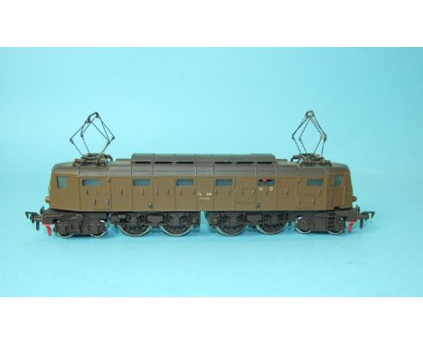 Fleischmann HO gauge, 1339 FS brown Class E428 E-Lok 2-4-4-2 twin pantograph locomotive no. 29/123, (no box).