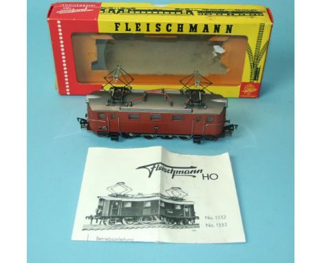 Fleischmann HO gauge, 1-C-1 twin pantograph electric locomotive ASEA 1333, RN799, (boxed).