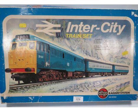 AN AIRFIX RAILWAY SYSTEM 00 SCALE INTER-CITY TRAIN SET (UNCHECKED )