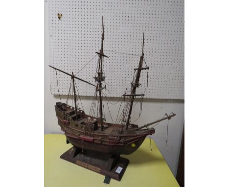A VINTAGE MODERN SAIL SHIP , SANTA MARIA A/F 