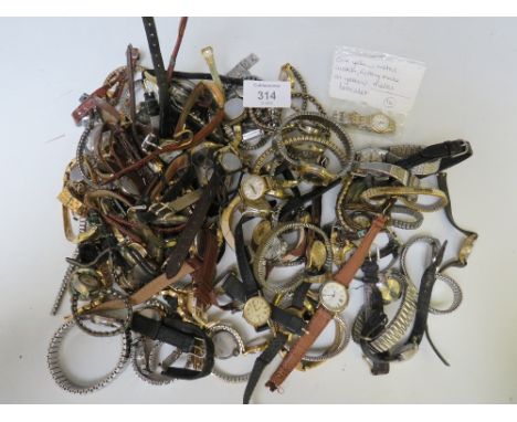 A LARGE COLLECTION OF LADIES WRISTWATCHES, MANUAL &amp; QUARTZ, TO INCLUDE EXAMPLES BY RONE, PANTO, IMADO, ROTARY, CITRONI SE