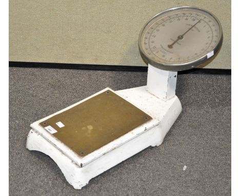A set of metal bathroom scales 'The bathroom' No 220, 70cm long