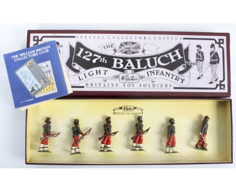A boxed Mint set of Britains Soldiers, The '127' Balluch Light Infantry