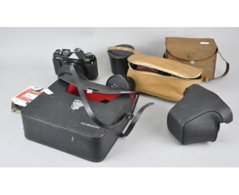 A Chinon cine camera and other photographic equipment