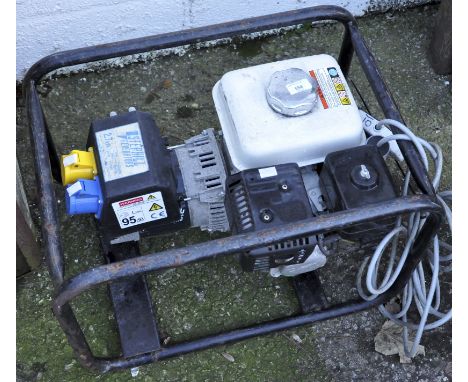 A Stephill generator together with a Honda petrol engine