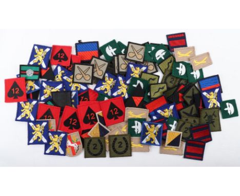 Quantity of Modern British Army TRF Formation Signs, all remaining in mint condition, various types, many duplicates. (Quanti