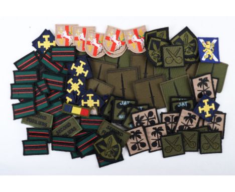 Quantity of Modern British Army TRF Formation Signs, all remaining in mint condition, various types, many duplicates. (Quanti
