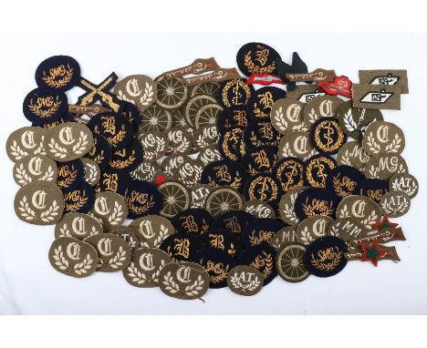 Large Quantity of British Army Cloth Trade / Proficiency Badges, various types and periods. Many duplicates