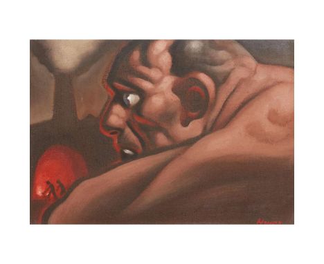  PETER HOWSON UNTITLED (FACTORY AT NIGHT) Signed lower right, oil on canvas   24cm x 34cm (9.5in x 13.5in) 