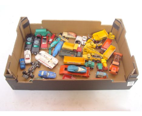 Dinky, Corgi and other cars, 2 x Corgi, The Green Hornets Black Beauty, Volkswagon Polizei 1200, Saloon etc, unboxed a/f.  