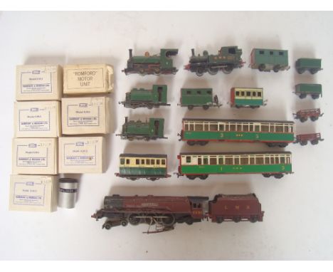 A small quantity of Hammant and Morgan motor units, a Hornby 'Duchess of Atholl' engine (a/f), with some scratch bulit engine