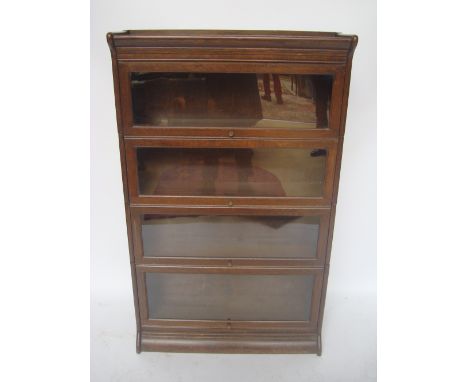 A Globe Wernicke style four section bookcase. 