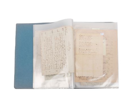 Berühmte Autographen als Abschriften des 19. Jhs. ungeklärter Herkunft. Darunter u.a. Gedichte Goethes, Eichendorffs und Brüc