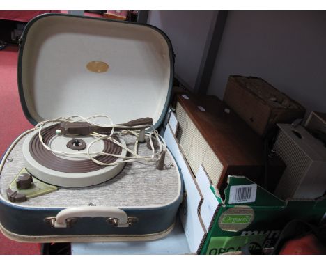 Fidelity Mid XX Century Portable Record Player, Standard High Fidelity radio, Stella and mini stereophone examples, Japanese 