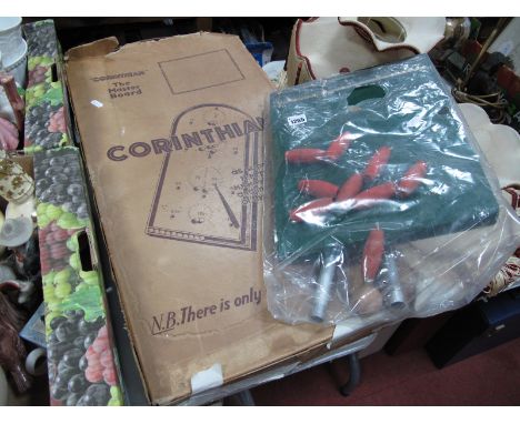 Reno Series Table Skittles, Corinthian Bagatelle in original box. (2)