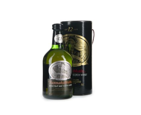 BUNNAHABHAIN AGED 12 YEARS Single Malt Scotch Whisky 70cl, 40% volume, in tube.