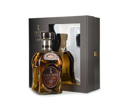 CARDHU 12 YEARS OLD GLASS PACK Single Malt Scotch Whisky 70cl, 40% volume, in box with two glasses