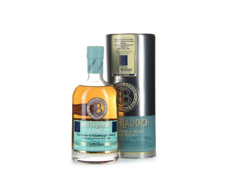 BRUICHLADDICH 15 YEARS OLD - DUKE OF EDINBURGH AWARD 50TH ANNIVERSARY Single Malt Scotch Whisky 700ml, 54% volume, in tin.
