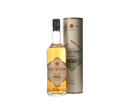 GLEN DEVERON 1980 12 YEARS OLD Single Malt Scotch Whisky 70cl, 40% volume, in tube.
