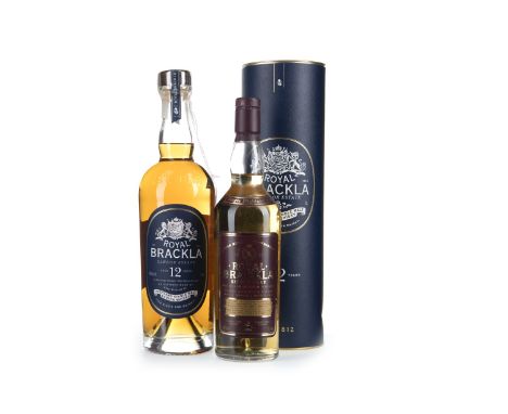 ROYAL BRACKLA AGED 12 YEARS - ONE LITRE Single Malt Scotch Whisky One litre, 40% volume, in tube. ROYAL BRACKLA Single Malt S
