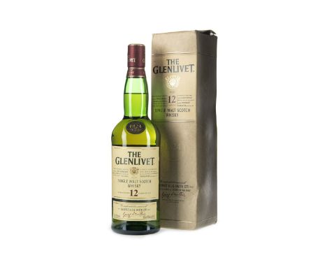 GLENLIVET 12 YEARS OLD Single Malt Scotch Whisky 70cl, 40% volume, in carton.