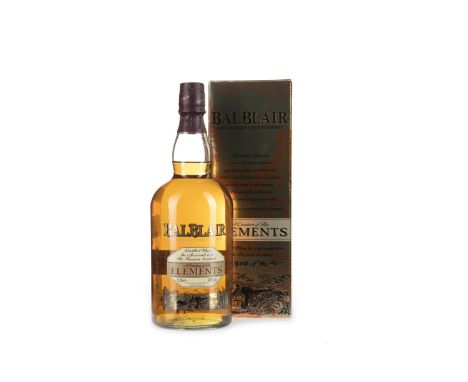 BALBALIR ELEMENTS - ONE LITRE Single Malt Scotch Whisky One litre, 43% volume, in carton.