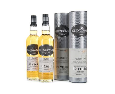 GLENGOYNE 12 YEARS OLD (2) Single Malt Scotch Whisky 70cl, 43% volume, in tube. Two bottles.